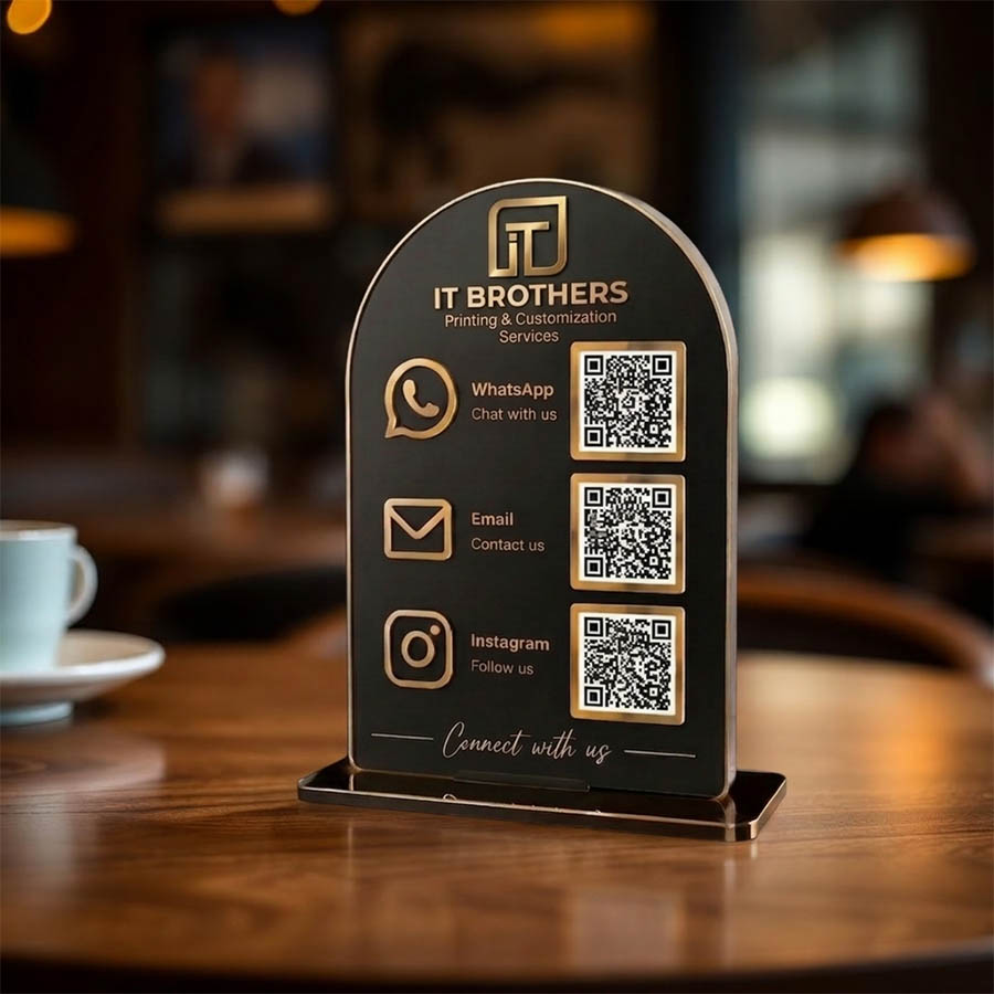 Acrylic QR Stand